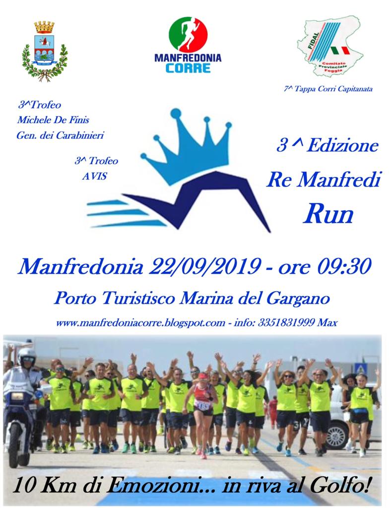 locandina re manfredi run 2019