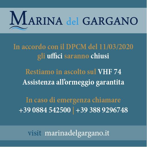 COVID-19 Adeguamento servizi portuali Marina del Gargano Manfredonia