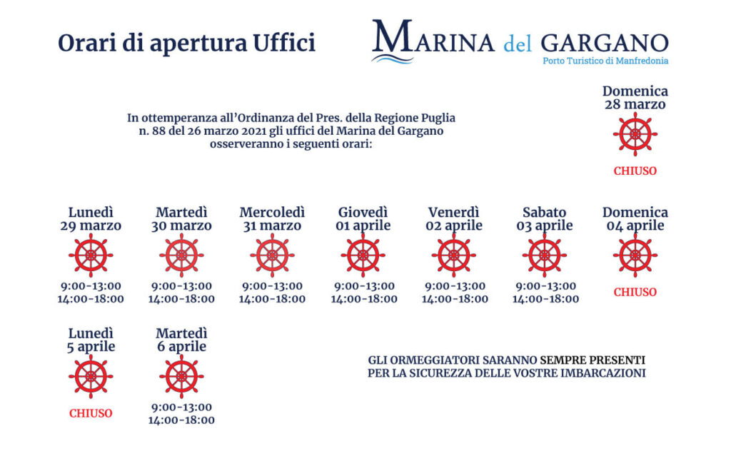 Orari Uffici Prd. Reg. Puglia 88/2021