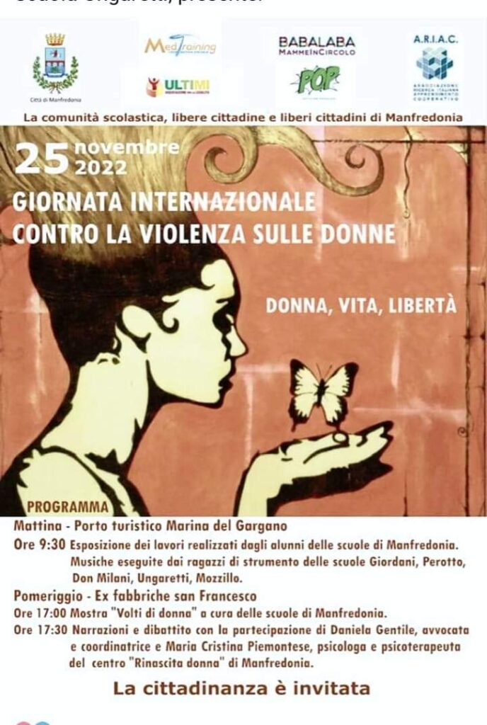 Venerdì 25 novembre Giornata contro la violenza sulle donne