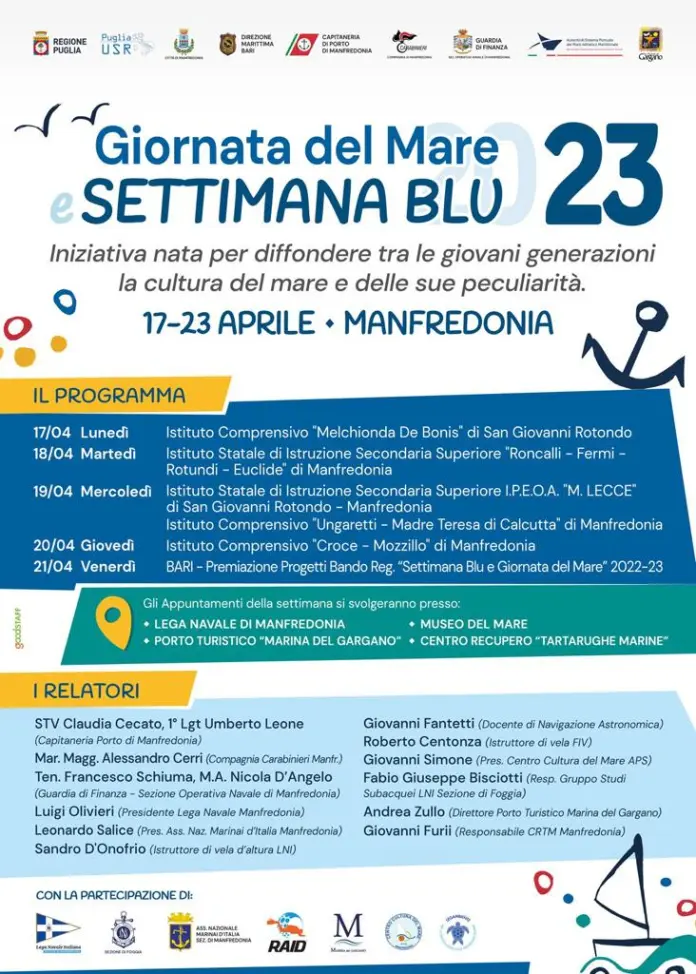 Settimana Blu 2023 e Giornata del Mare a Manfredonia