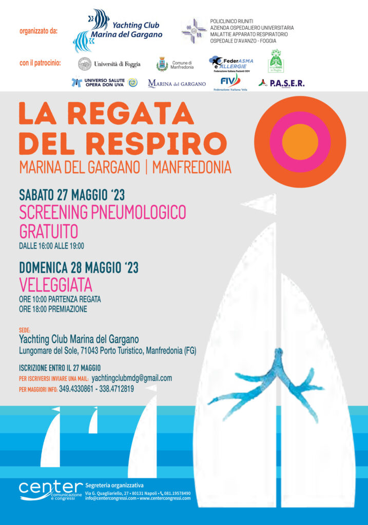 SCREENING PNEUMOLOGICO GRATUITO E REGATA DEL RESPIRO
